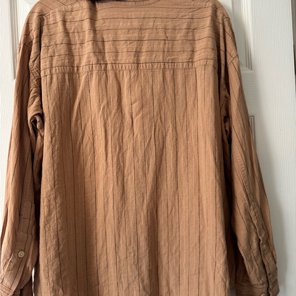 Wilfred Light Brown Button-Down Shirt - Picture 2 of 4